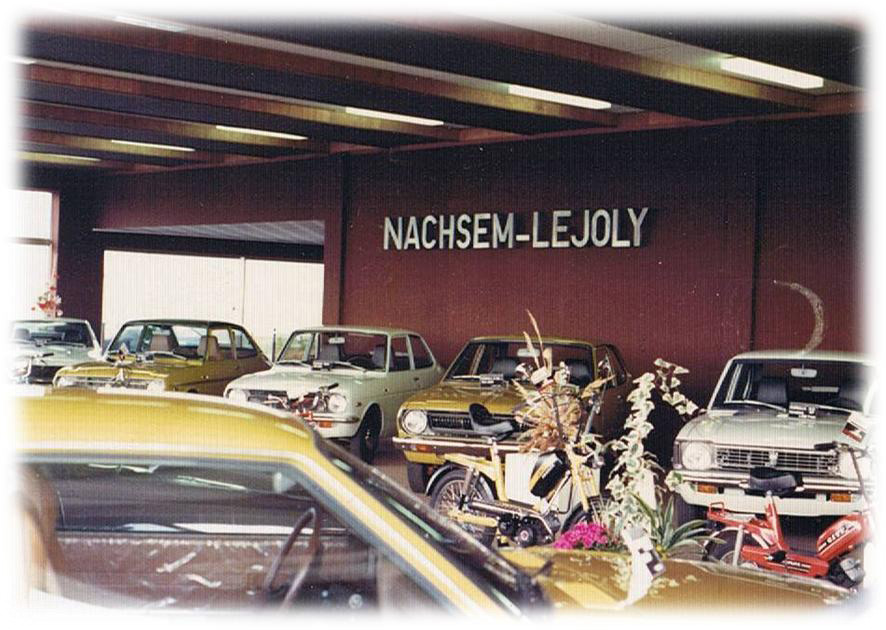 Le nouveau show-room en 1976