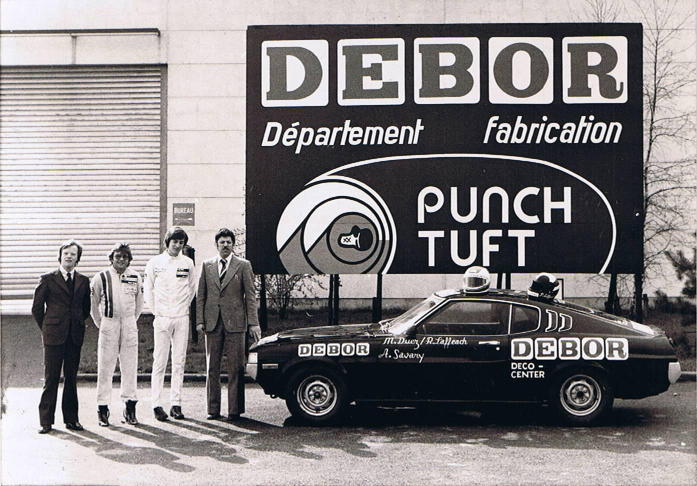 Marc Duez et son sponsor A. Debor