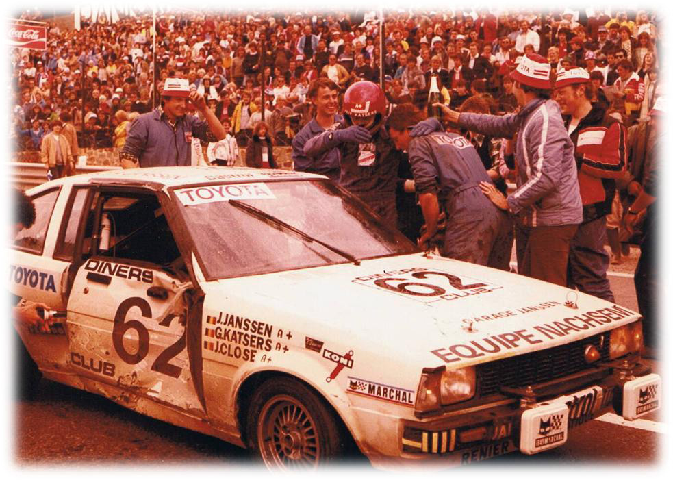 L’équipe Nachsem aux 24 Heures de Francorchamps en 1981.