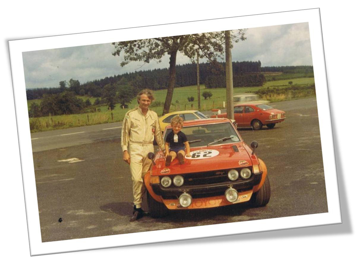 Frank avec Ove Anderson, futur fondateur de l’équipe Toyota F1