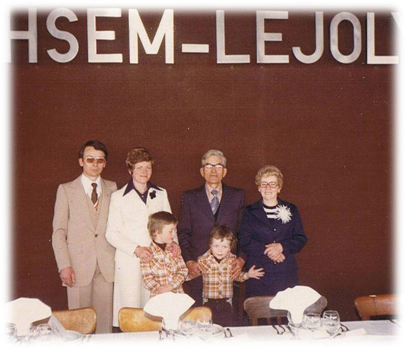 Emile, Jacqueline, les parents d’Emile, Frank et Daniel