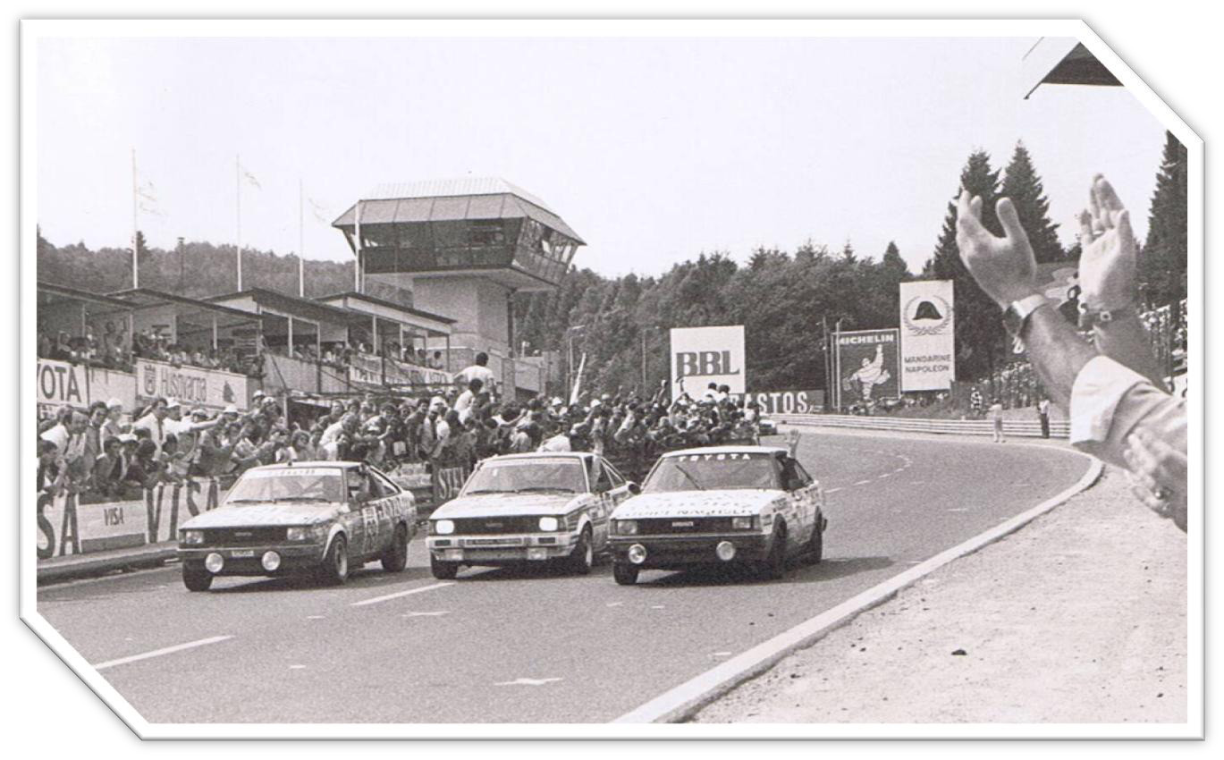 La Toyota de l’équipe Nachsem lors de la Coupe du Roi de 1983.